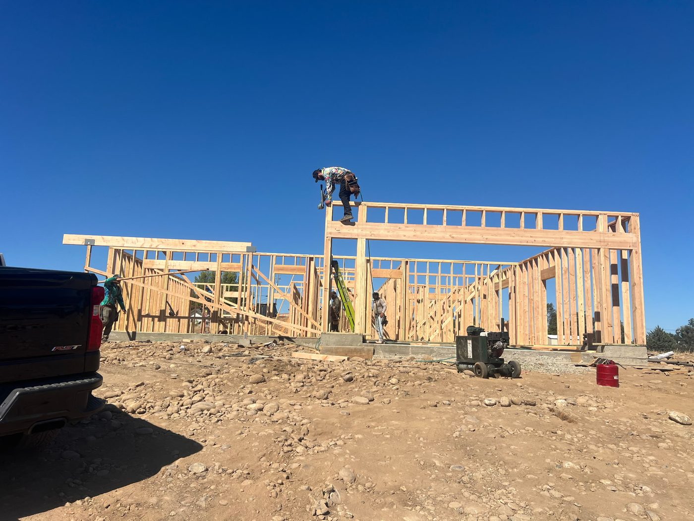 Jesse Plascencia's team on one of his current real estate projects